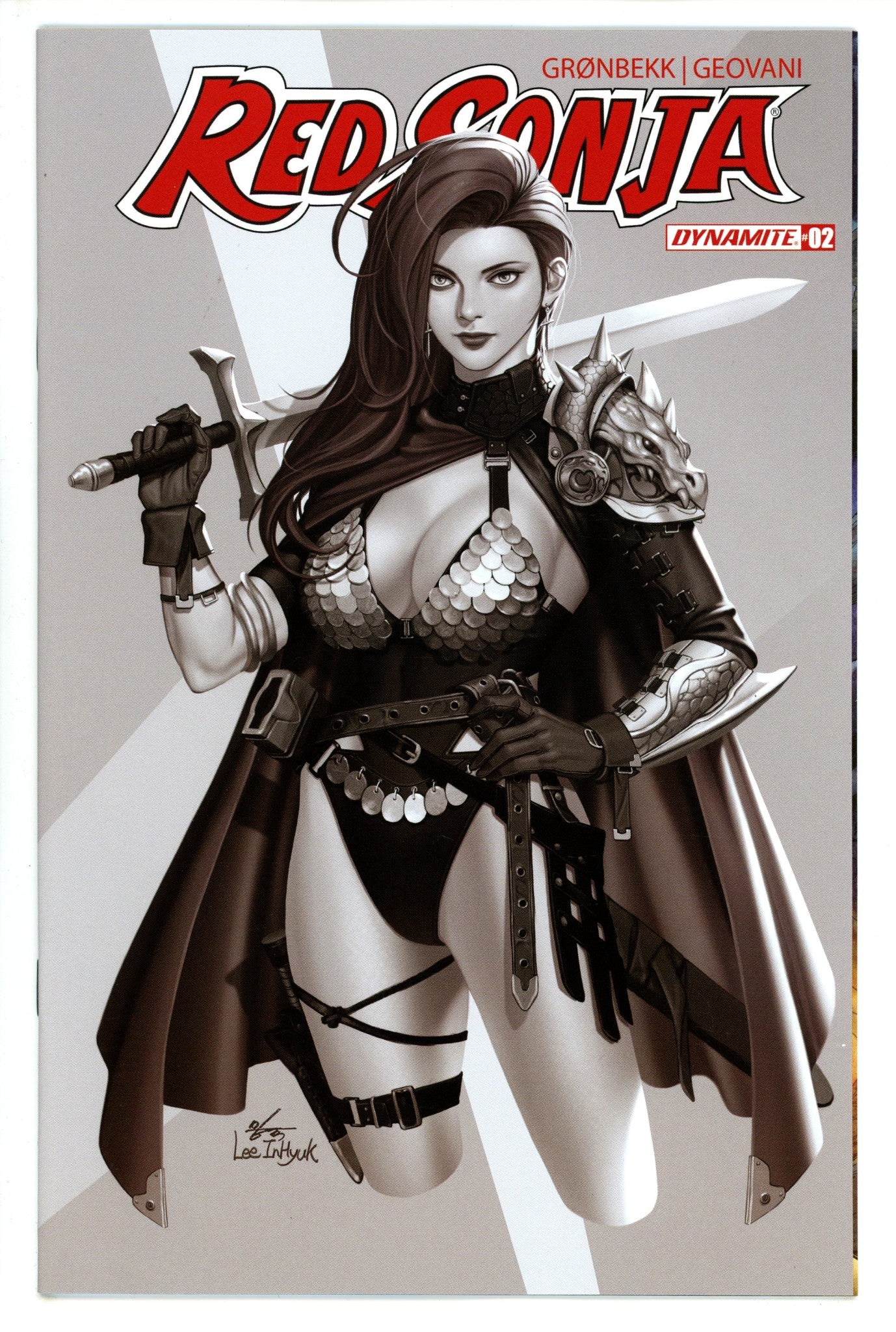 Red Sonja Vol 7 2 Lee B&W Variant (2023)