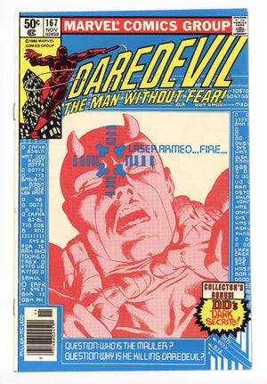 Daredevil Vol 1 167 VF- (7.5) (1980) Newsstand 