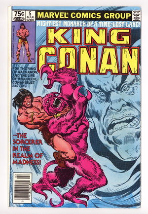 King Conan 5 Low Grade (1981) Newsstand