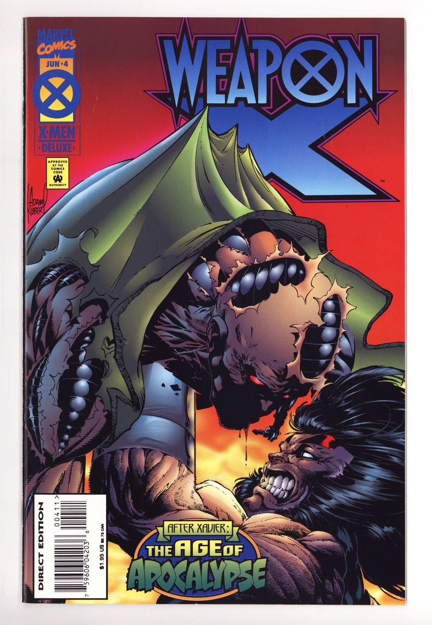 Weapon X Vol 1 4  High Grade   (1995)        