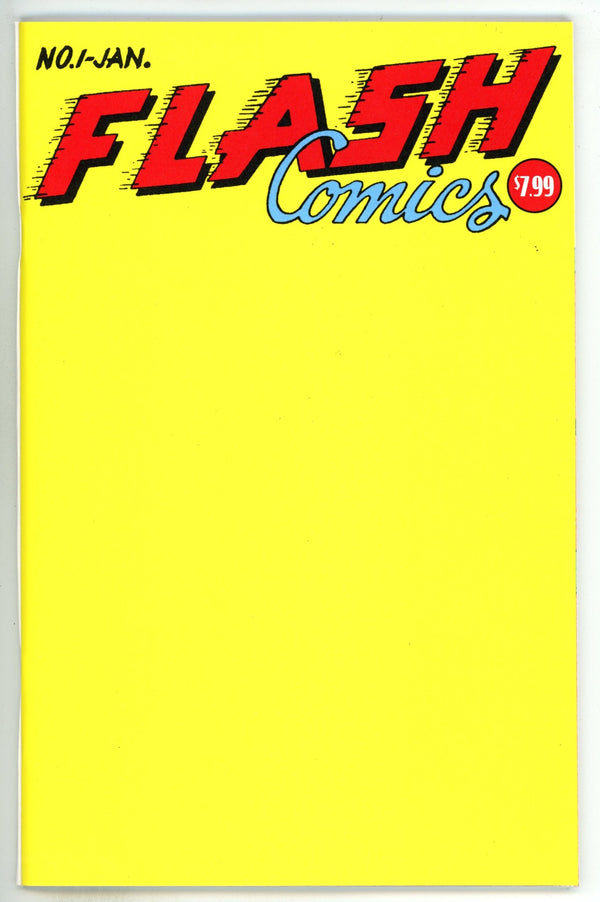 Flash Comics 1 Facsimile Blank Variant (2024)