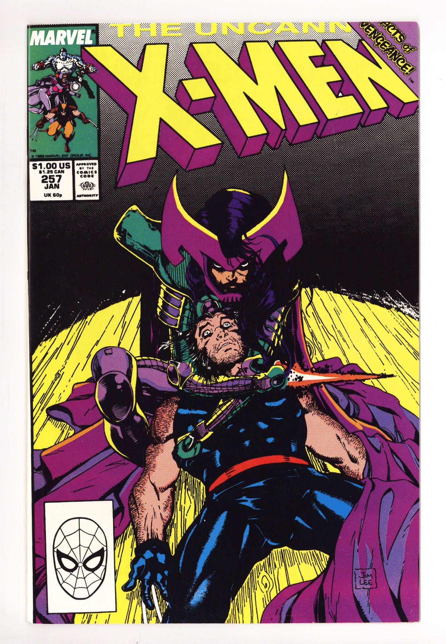 The Uncanny X-Men Vol 1 257 Mid Grade (1990) 