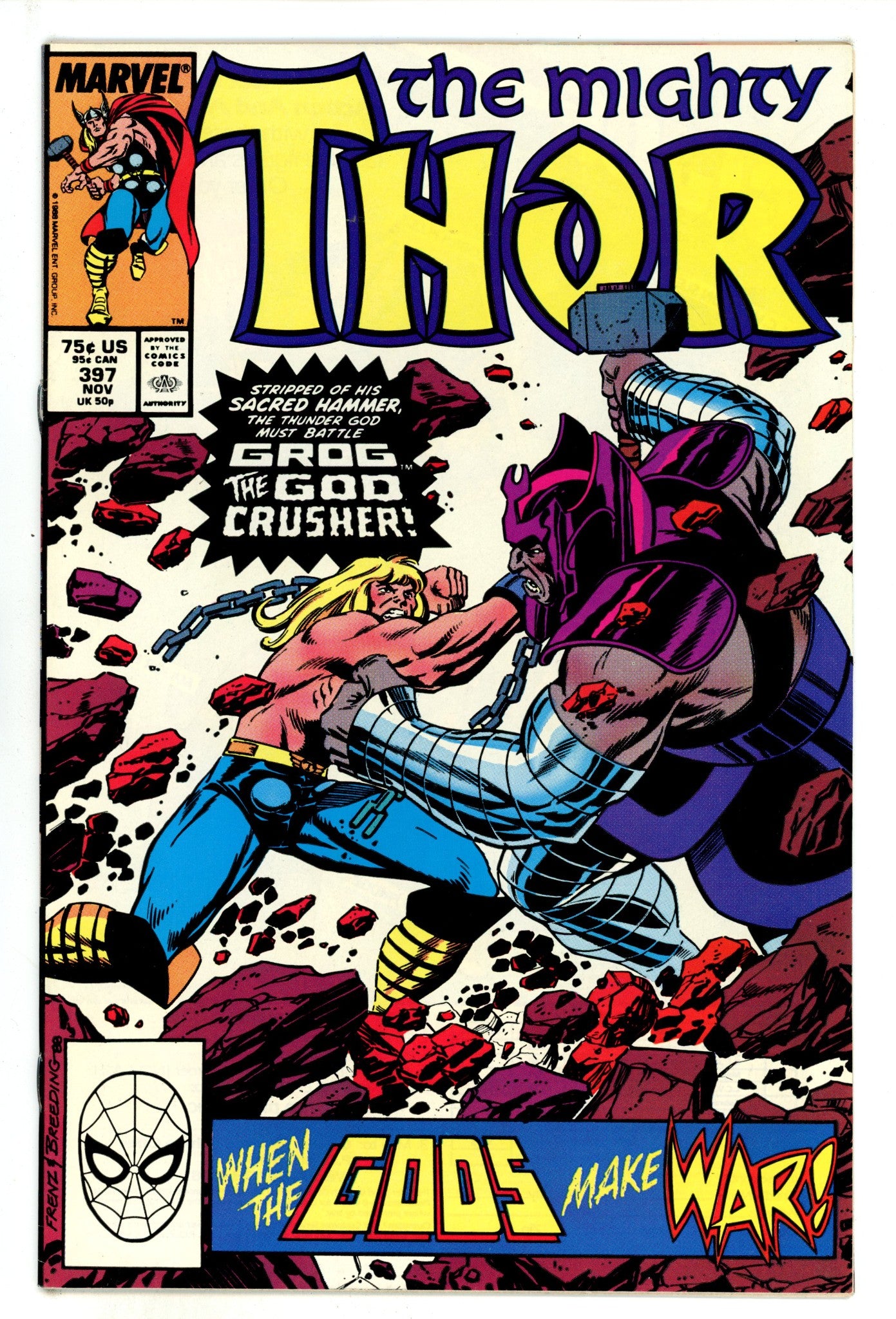 Thor Vol 1 397  High Grade   (1988)        