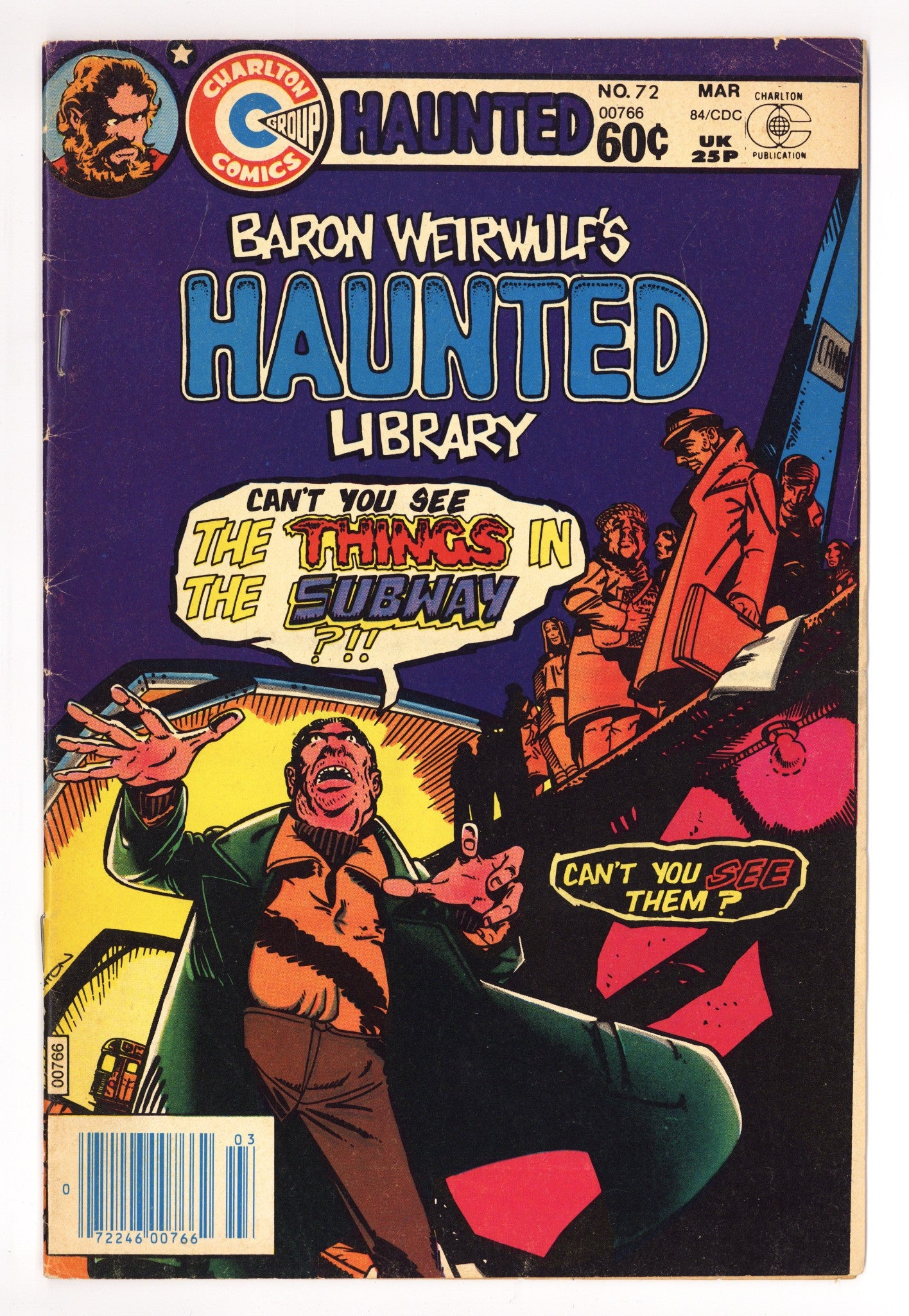 Haunted 72 Low Grade (1984) Signed x1 1st Page Nicola Cuti 