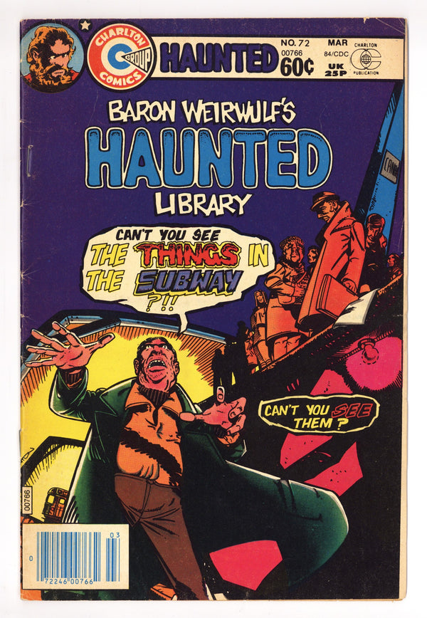 Haunted 72 Low Grade (1984) Signed x1 1st Page Nicola Cuti