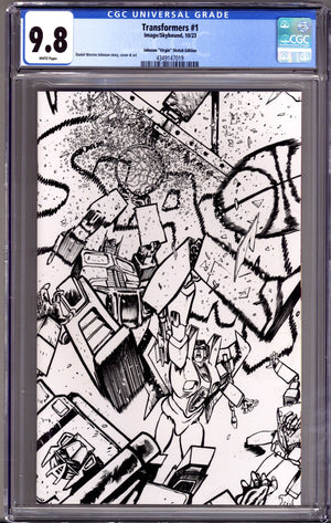 Transformers 1 CGC 9.8 (NM/M) (2023) Johnson B&W Virgin Exclusive Variant