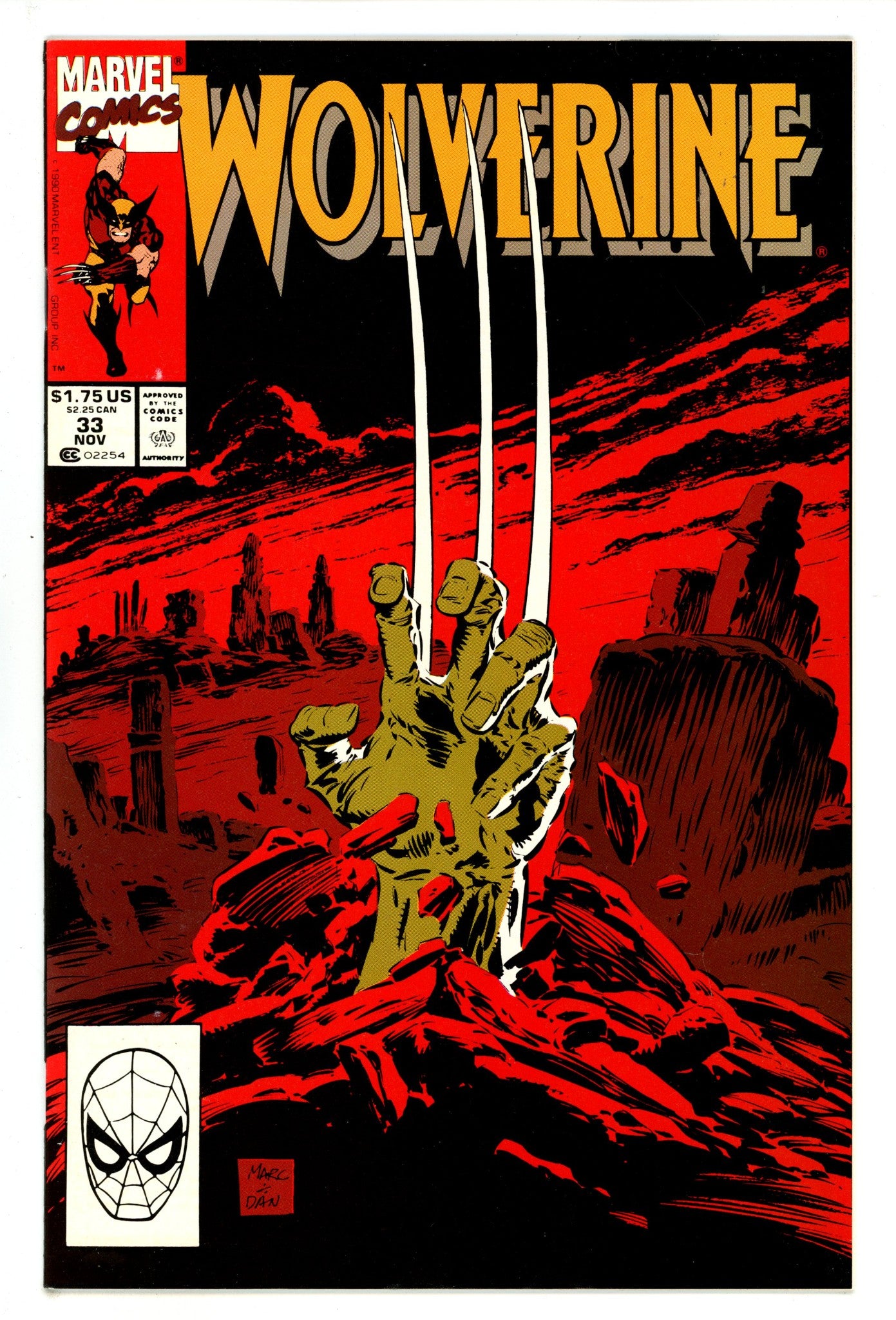 Wolverine Vol 2 33 NM- (9.2) (1990) 