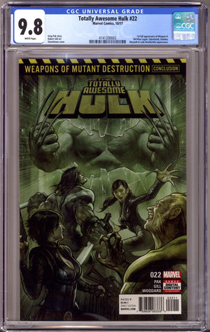 Totally Awesome Hulk 22 CGC 9.8 (NM/M) (2017)