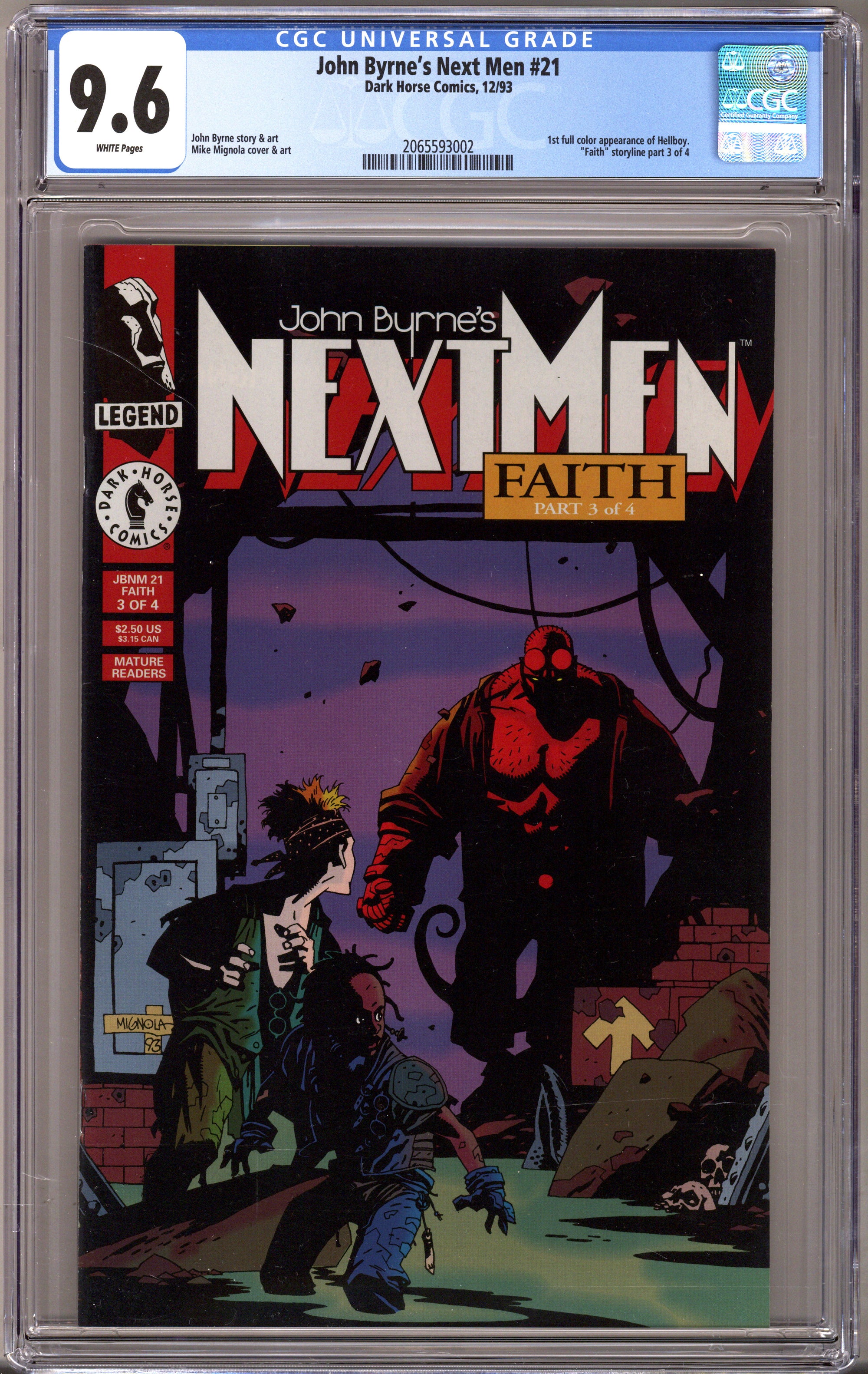 John Byrne's Next Men 21 CGC 9.6 (NM+) (1993) 