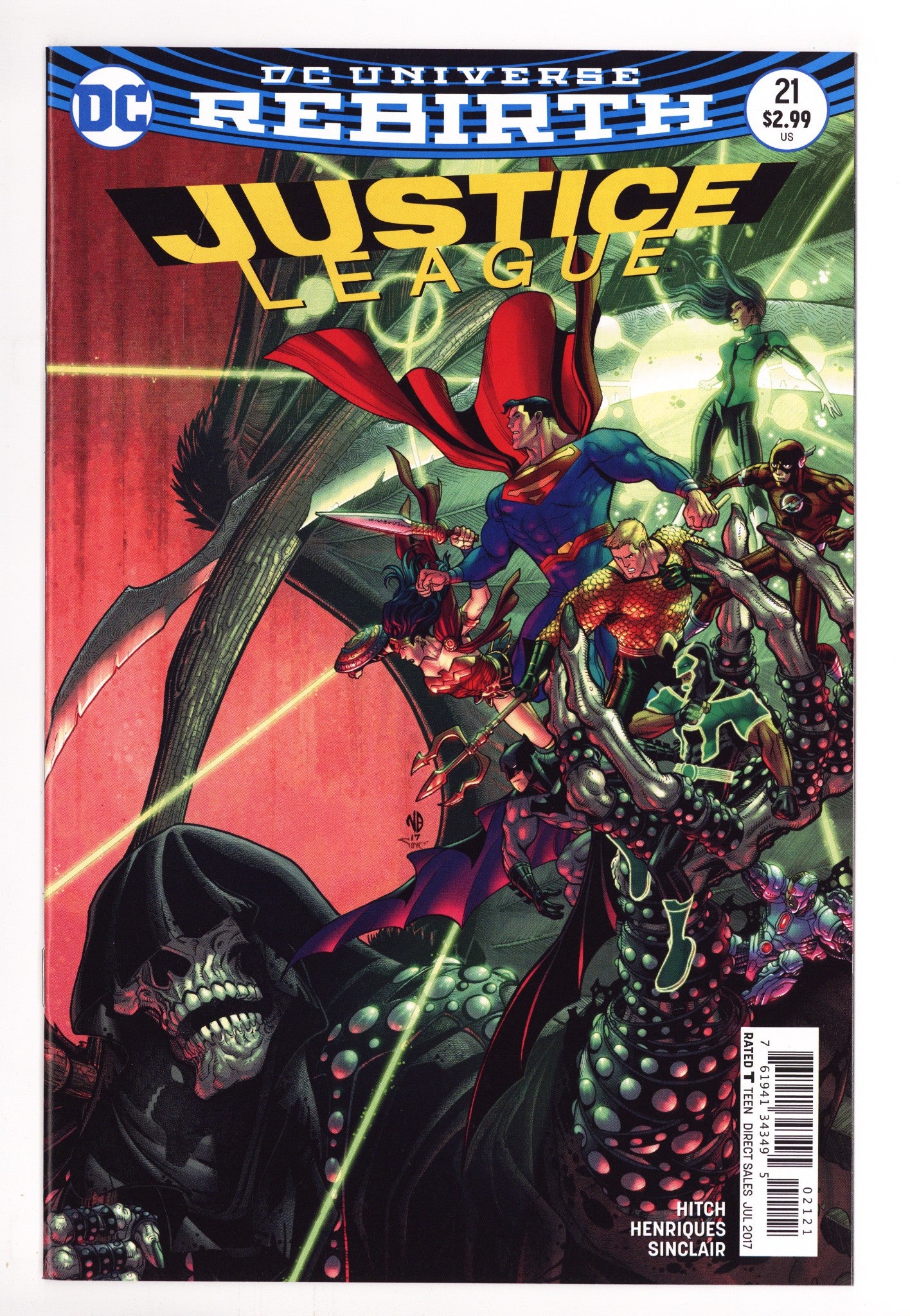 Justice League Vol 2 21 High Grade (2017) Bradshaw Variant 