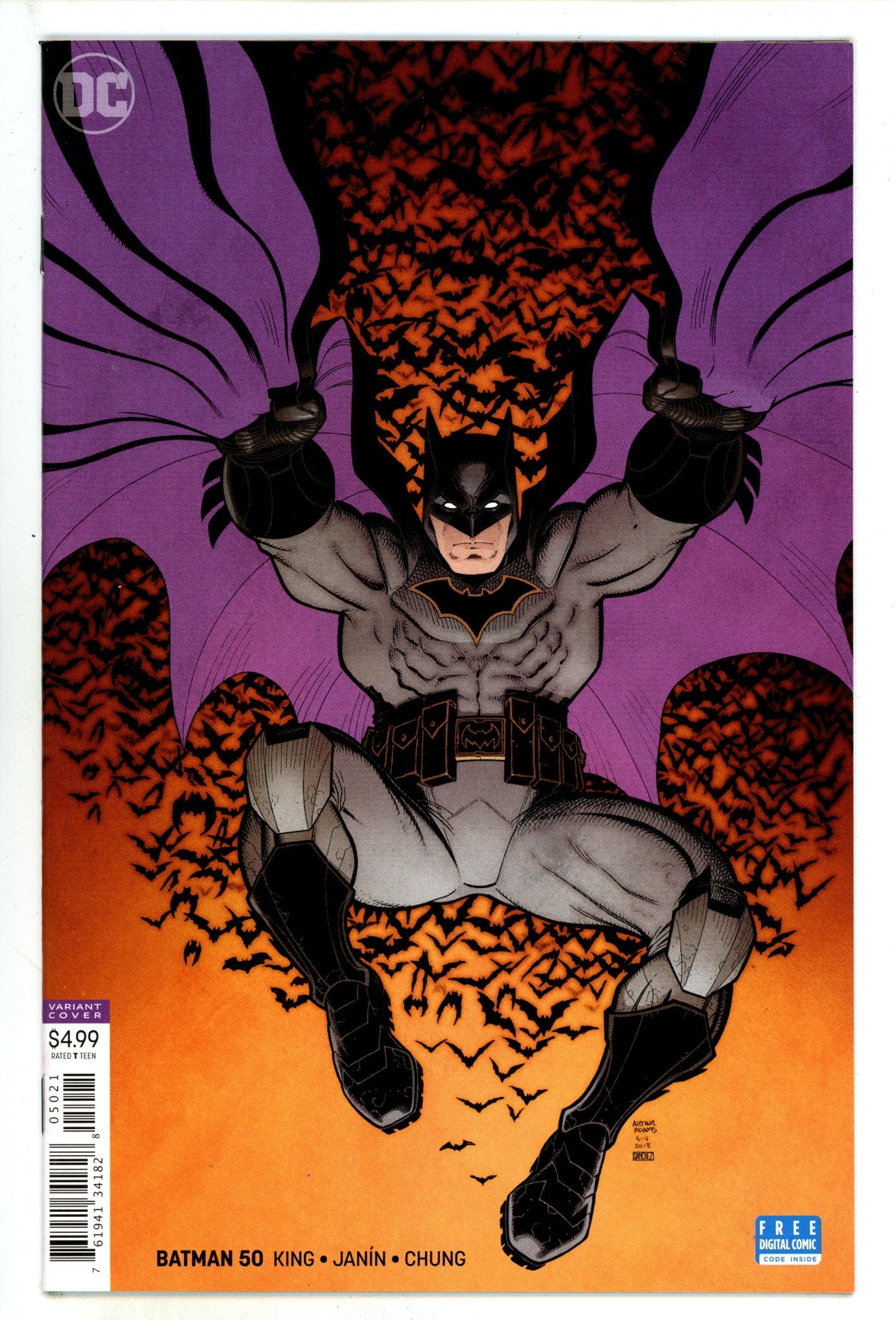 Batman Vol 3 50 High Grade (2018) Adams Variant 