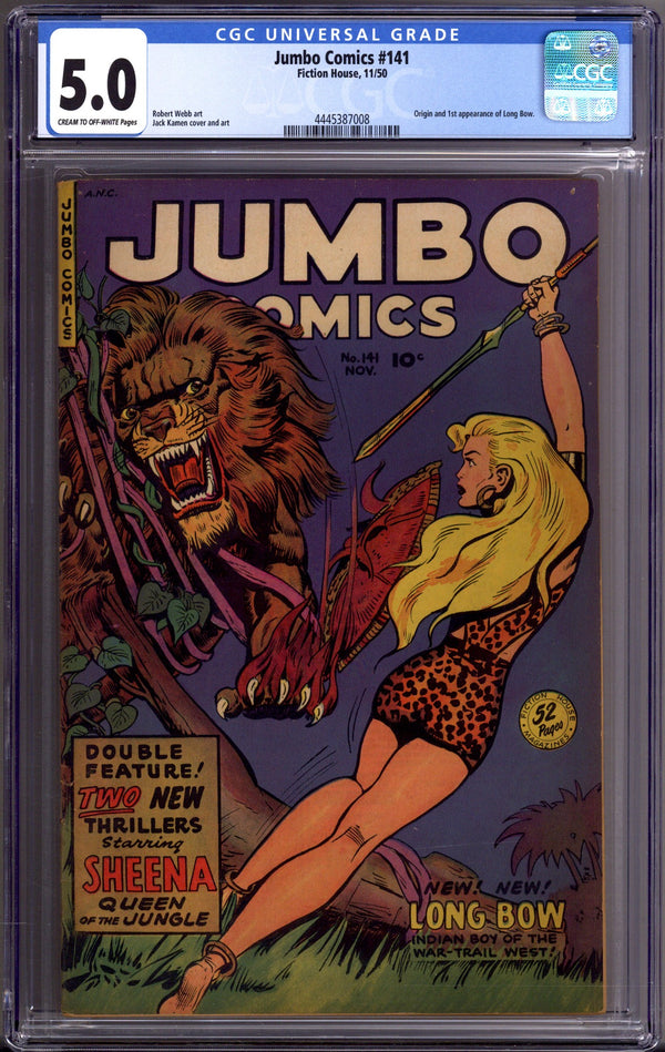 Jumbo Comics 141 CGC 5.0 (VG/FN) (1950)