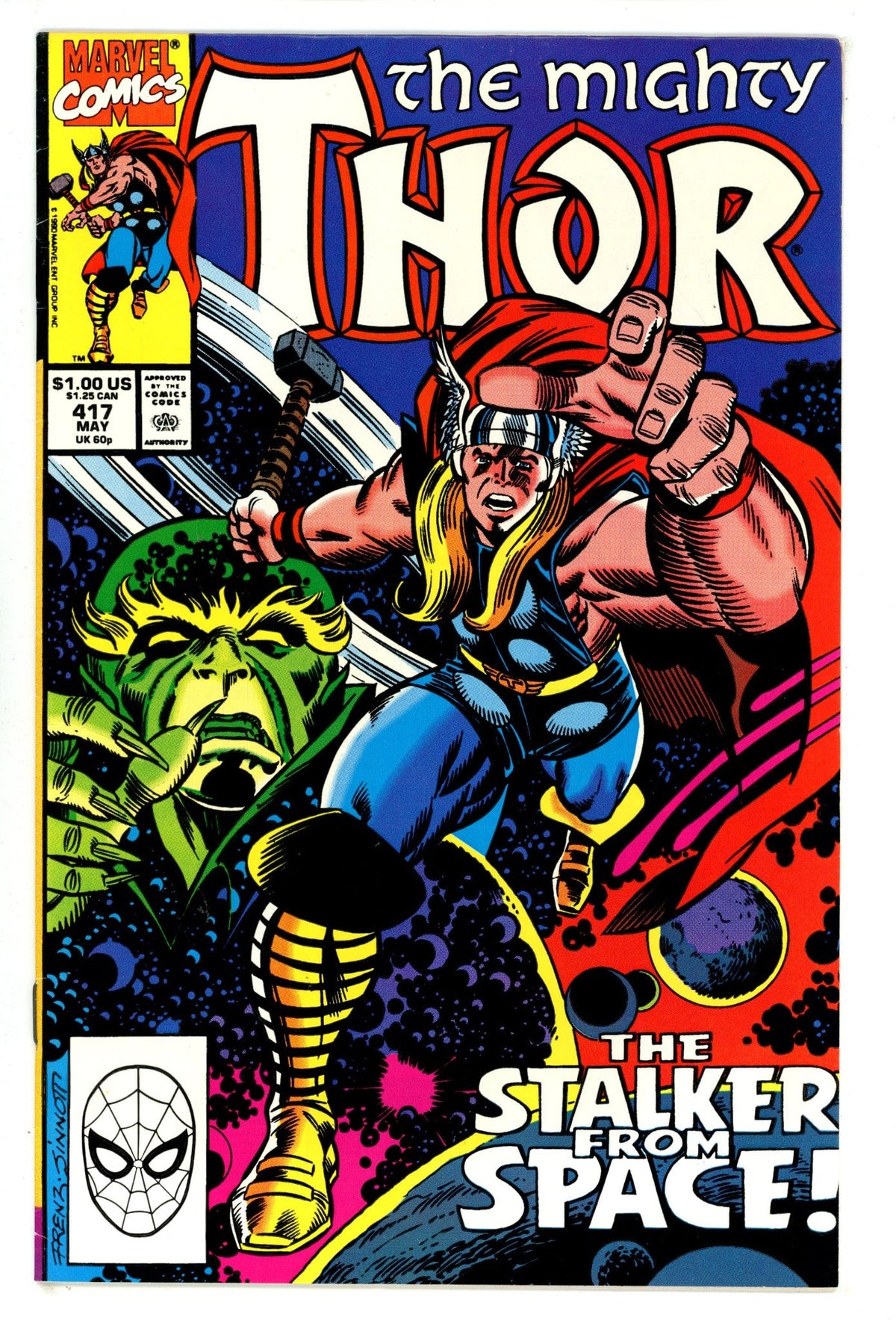 Thor Vol 1 417  Mid Grade   (1990)