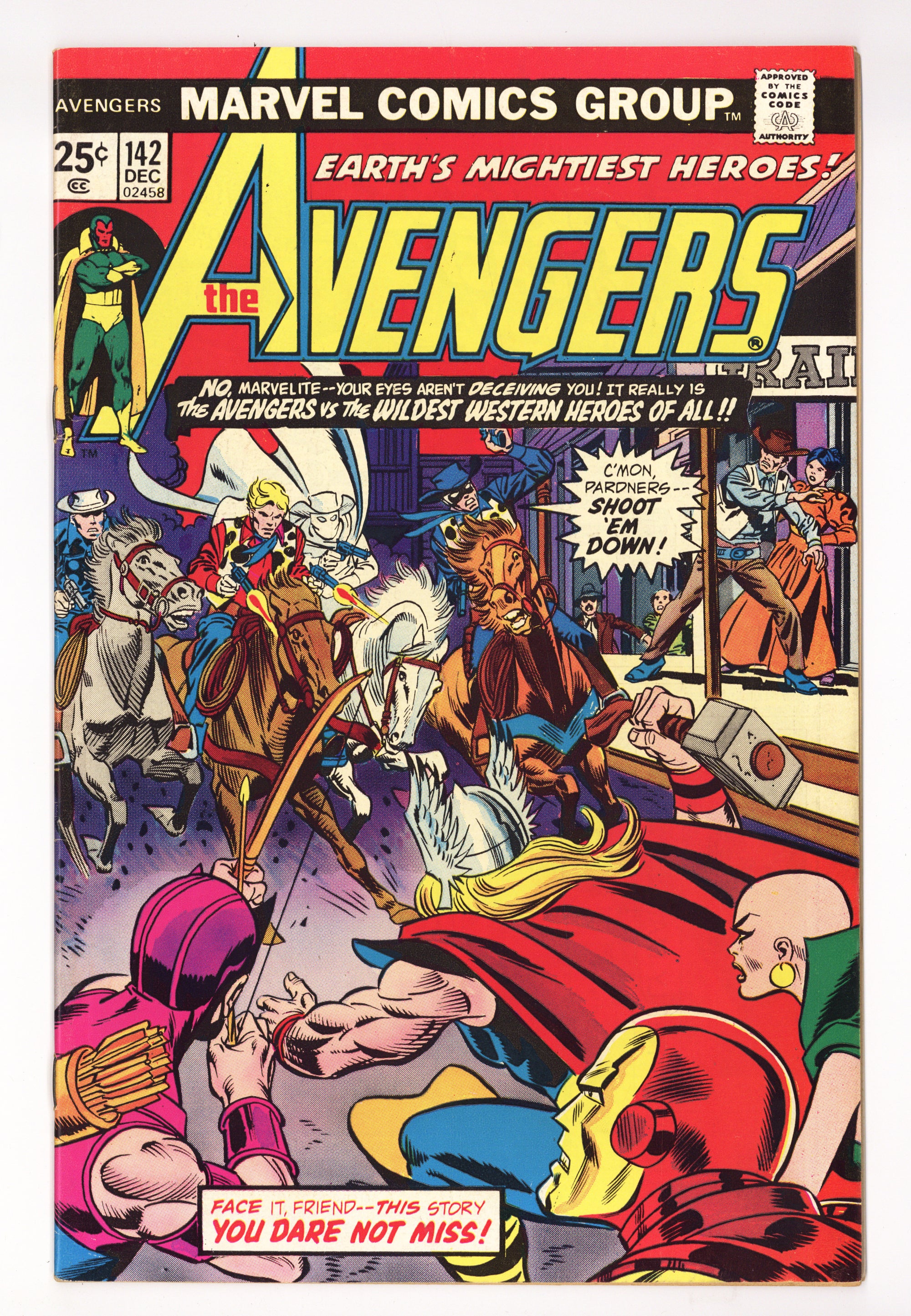 The Avengers Vol 1 142  VF- (7.5)   (1975)        