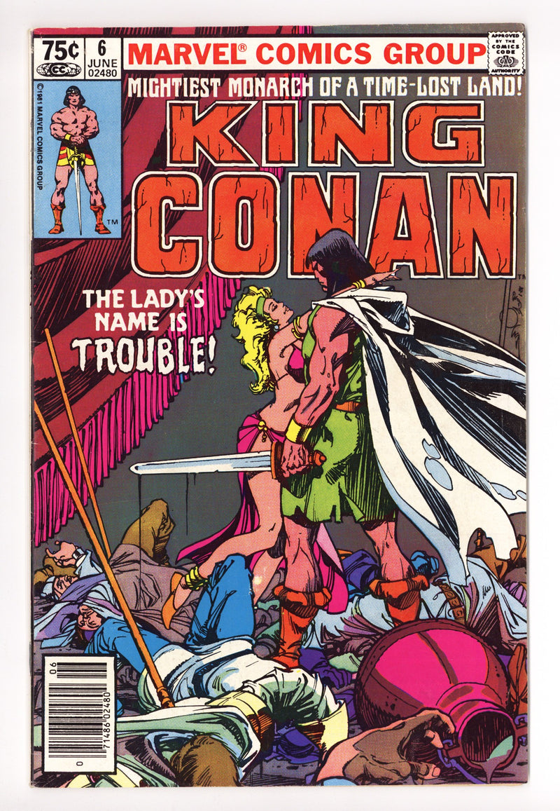 King Conan 6 Mid Grade (1981) Newsstand 