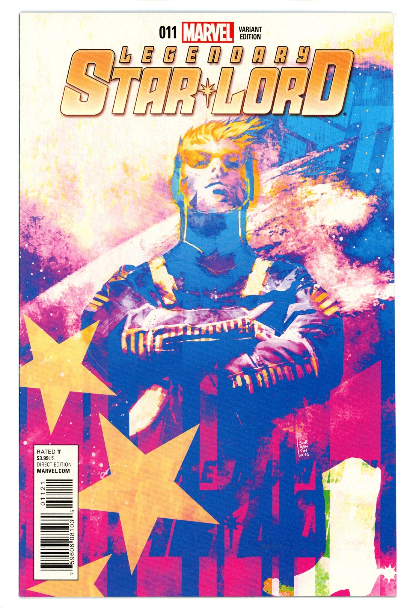 Legendary Star-Lord 11 VF/NM (9.0) (2015) Sorrentino Variant 