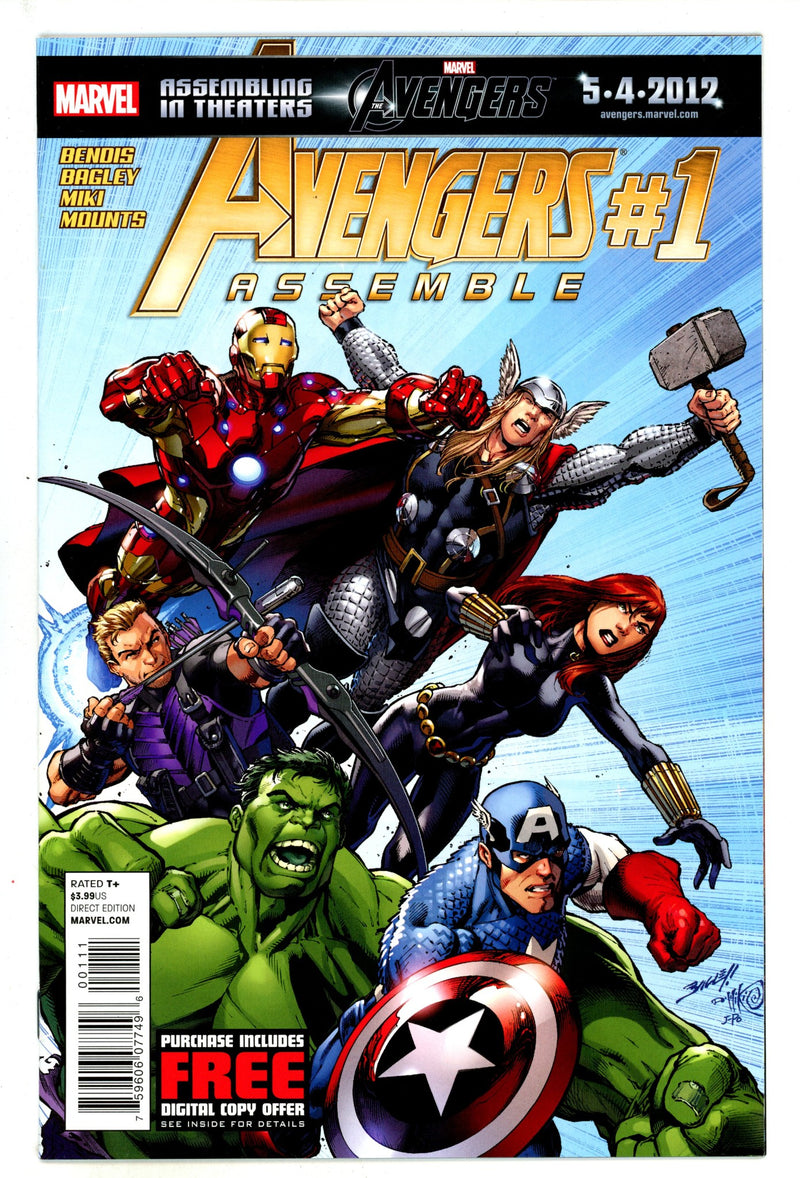 Avengers Assemble Vol 2 1 High Grade (2012) 