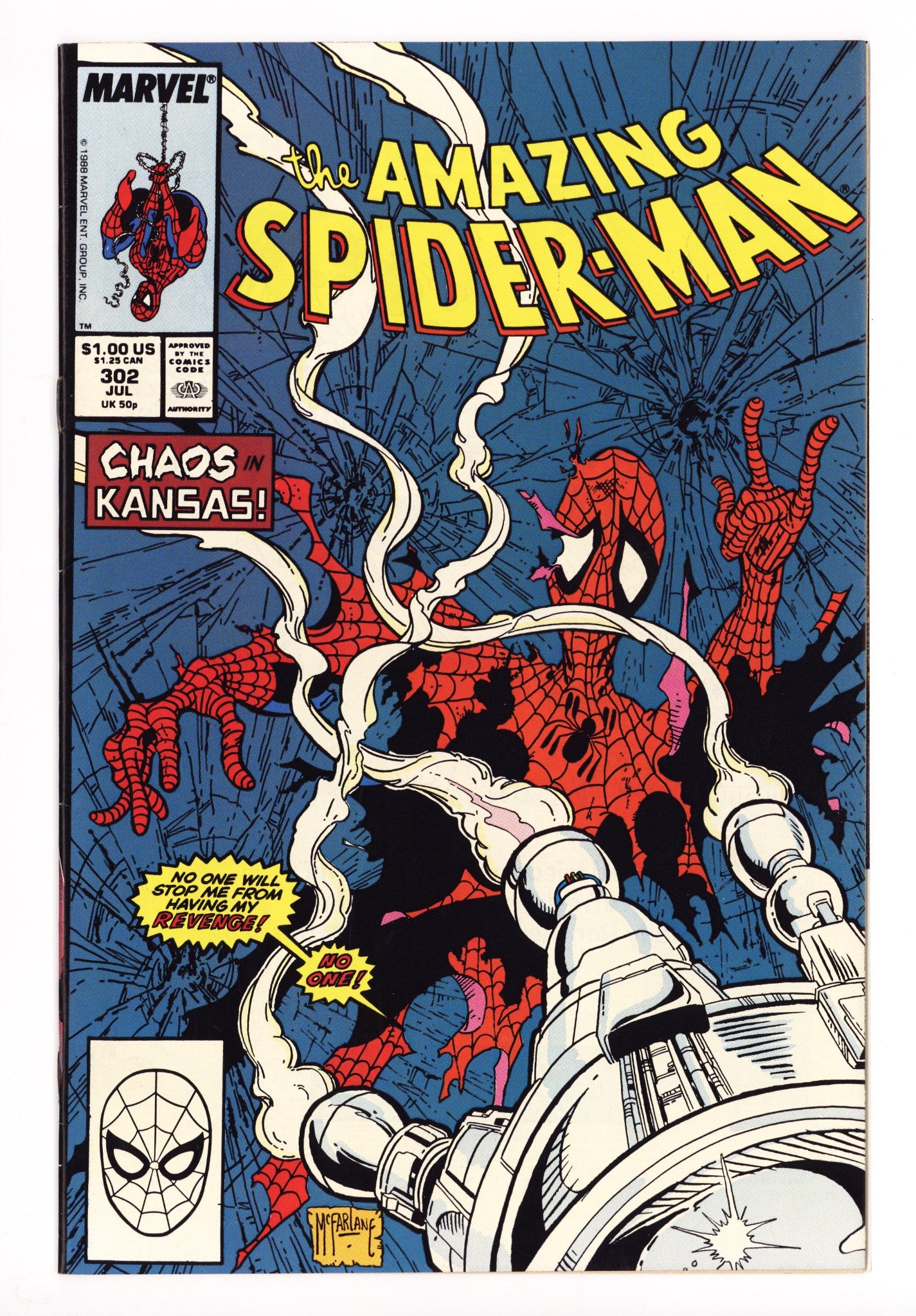 The Amazing Spider-Man Vol 1 302 VF+ (8.5) (1988) 