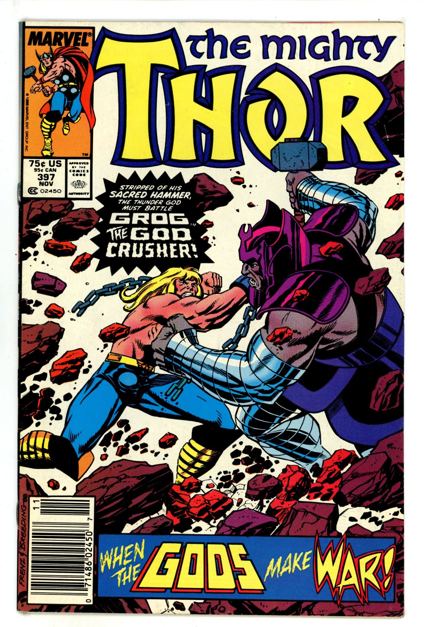 Thor Vol 1 397  Mid Grade   (1988)     Newsstand  