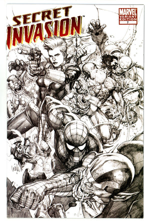 Secret Invasion Vol 1 7 VF+ (8.5) (2008) Yu Sketch Incentive Variant