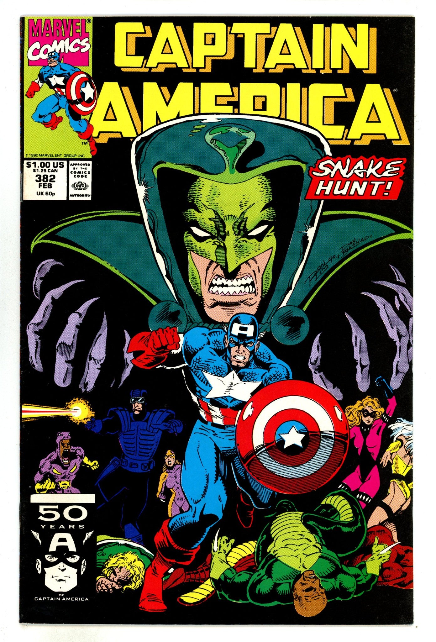 Captain America Vol 1 382 High Grade (1991) 