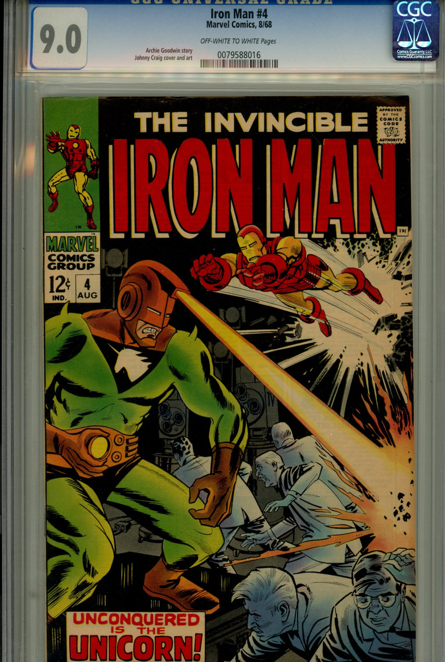 Iron Man Vol 1 4 CGC 9.0 (VF/NM) (1968) 