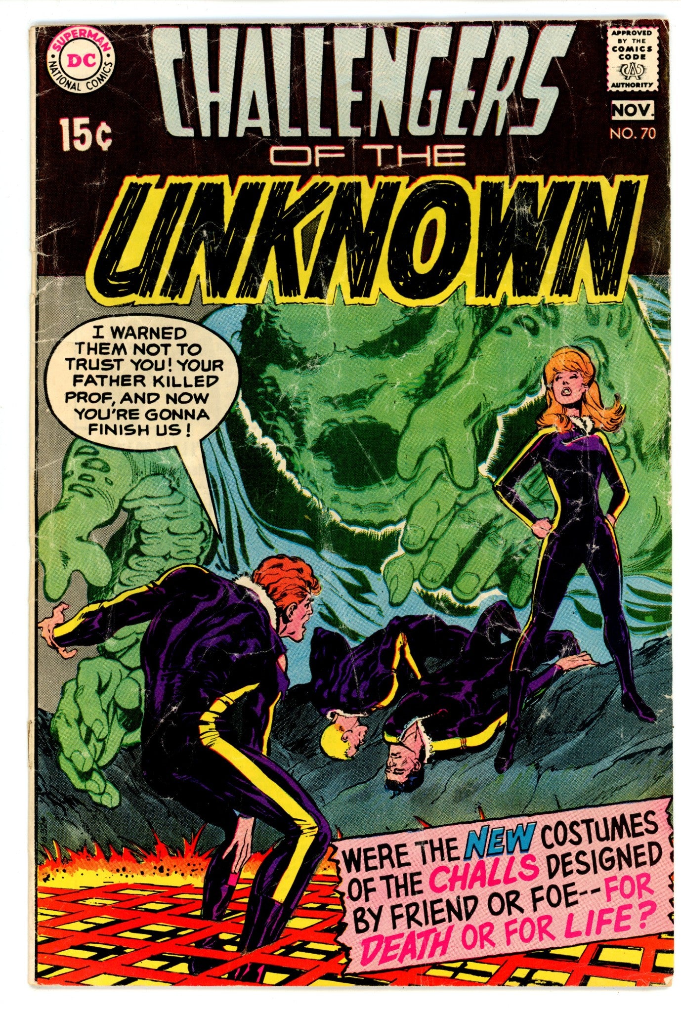 Challengers of the Unknown Vol 1 70 GD+ (2.5) (1969) 