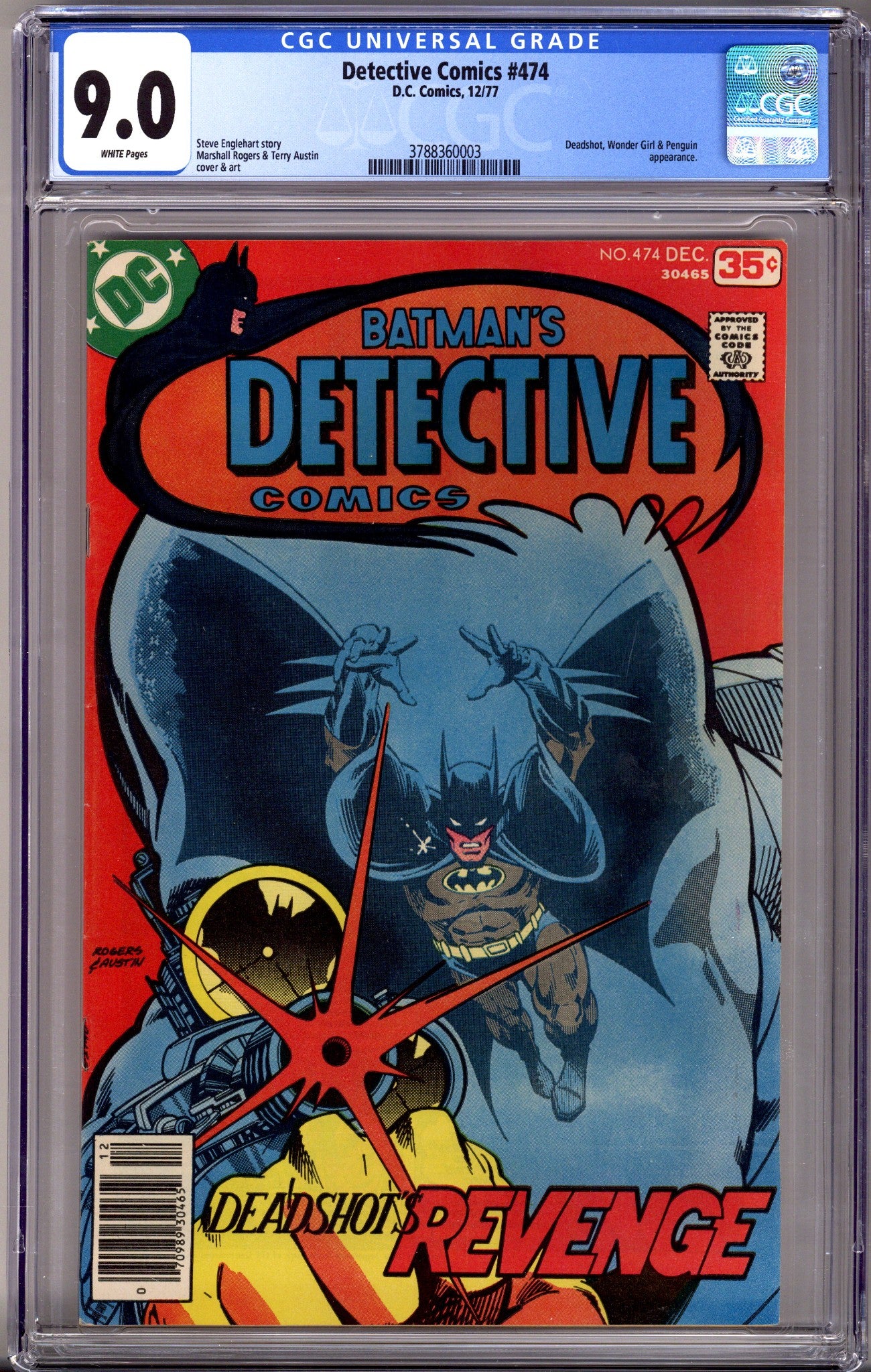 Detective Comics Vol 1 474 CGC 9.0 (VF/NM) (1977)