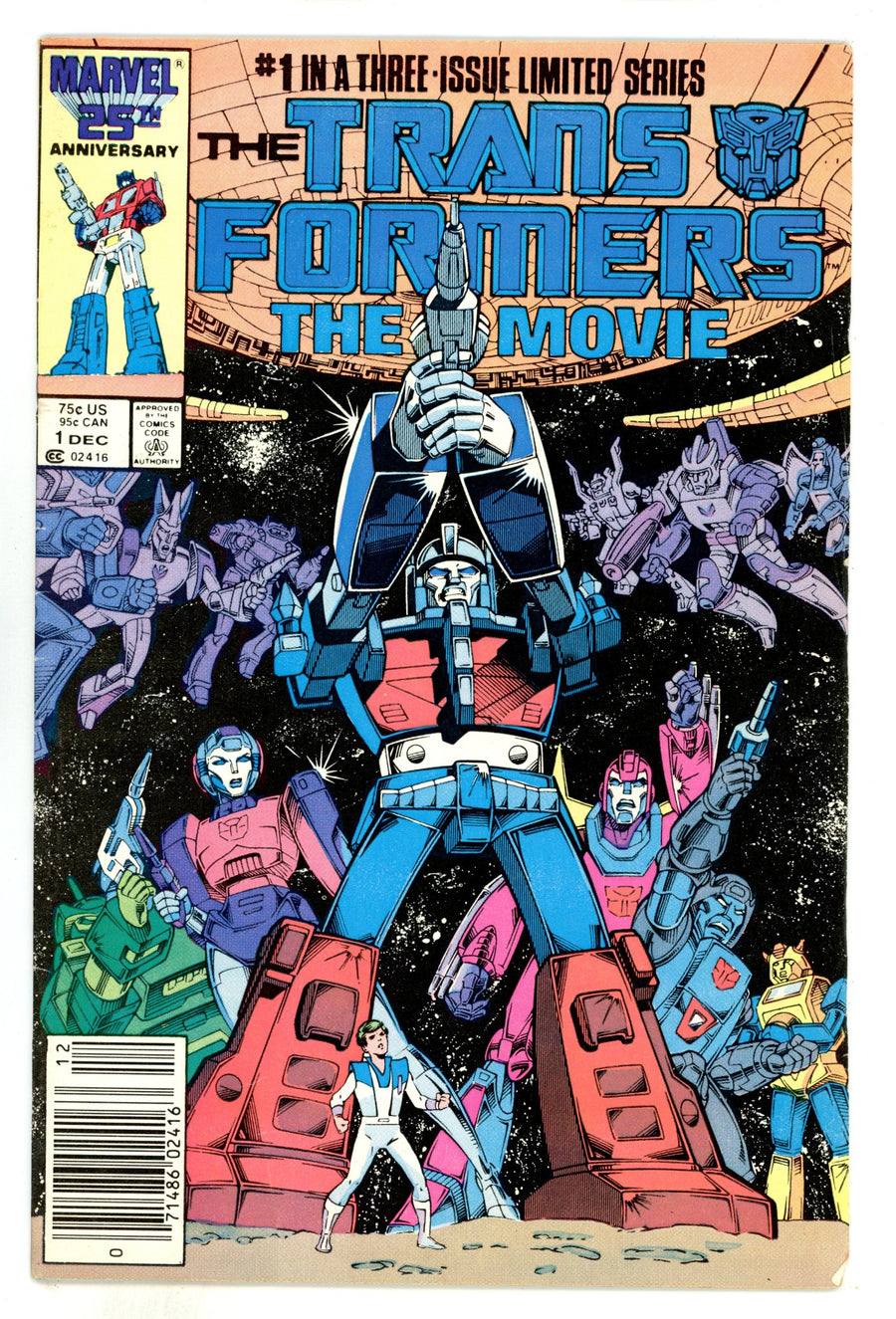 Transformers: The Movie 1 VG+ (4.5) (1986) Newsstand 
