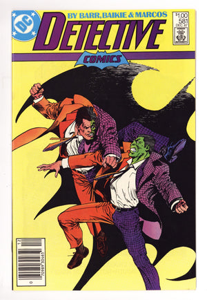 Detective Comics Vol 1 581 VF/NM (9.0) (1987) Canadian Price Variant