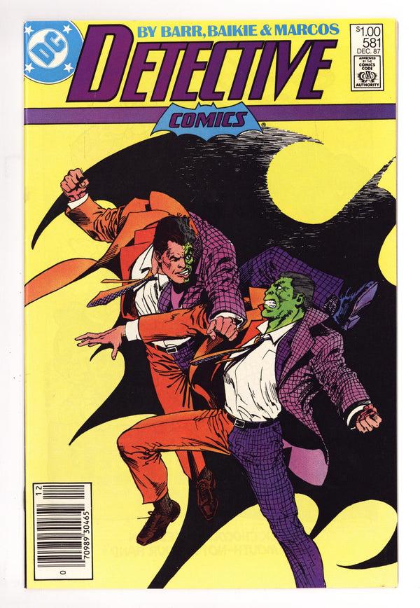 Detective Comics Vol 1 581 VF/NM (9.0) (1987) Canadian Price Variant