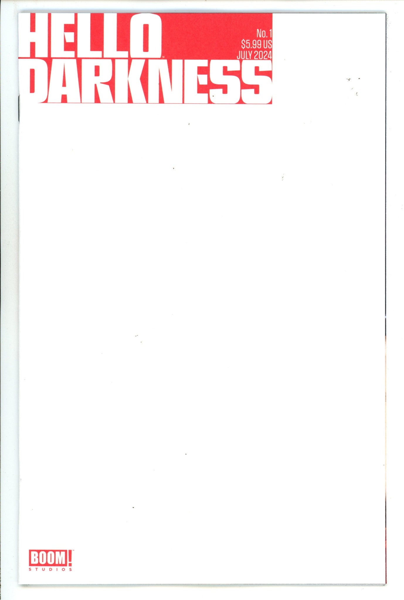 Hello Darkness  1   Blank Variant   (2024)