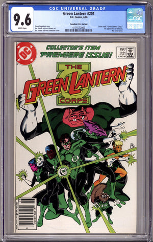 Green Lantern Vol 2 201 CGC 9.6 (NM+) (1986) Canadian Price Variant