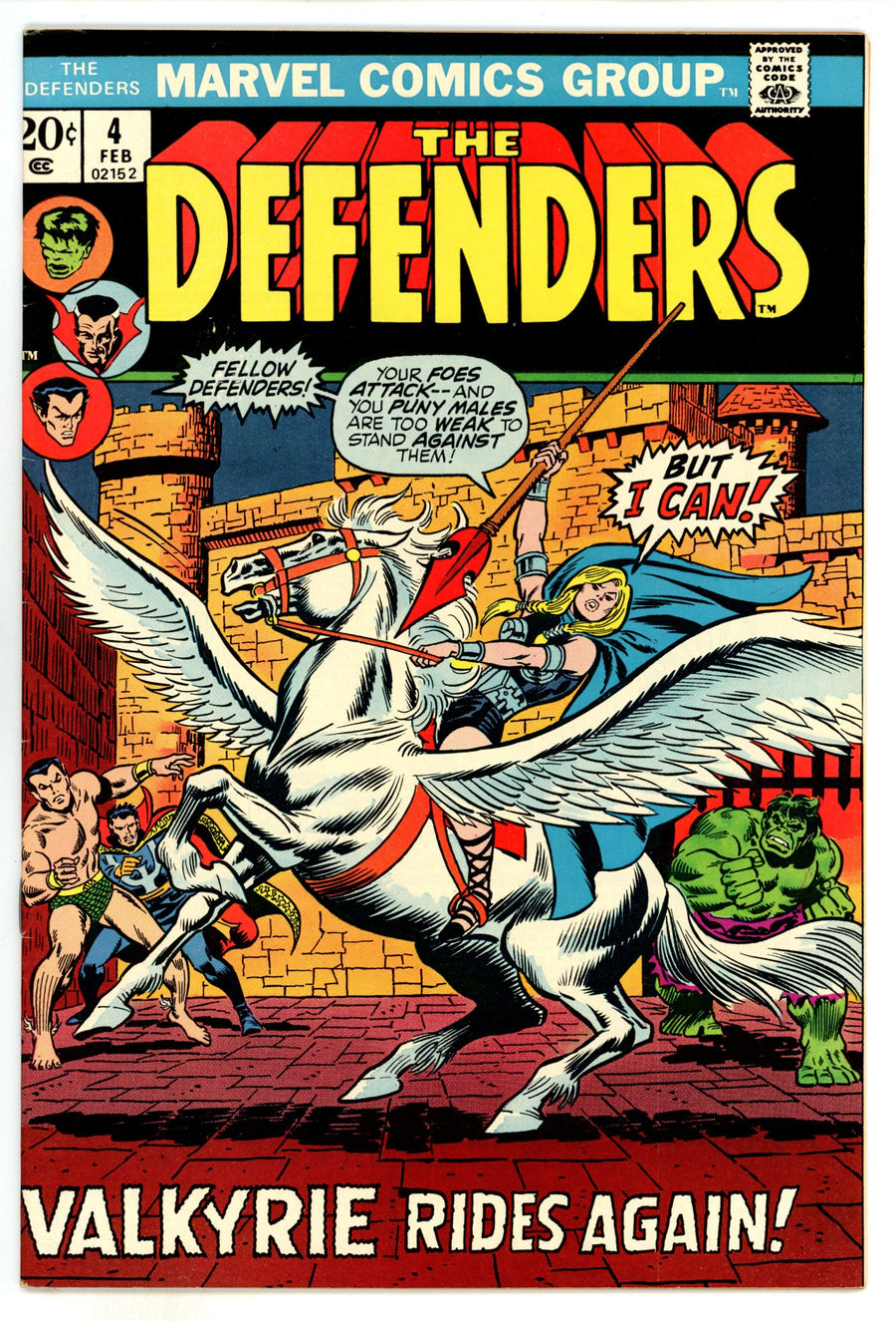 The Defenders Vol 1 4 FN/VF (7.0) (1973) 