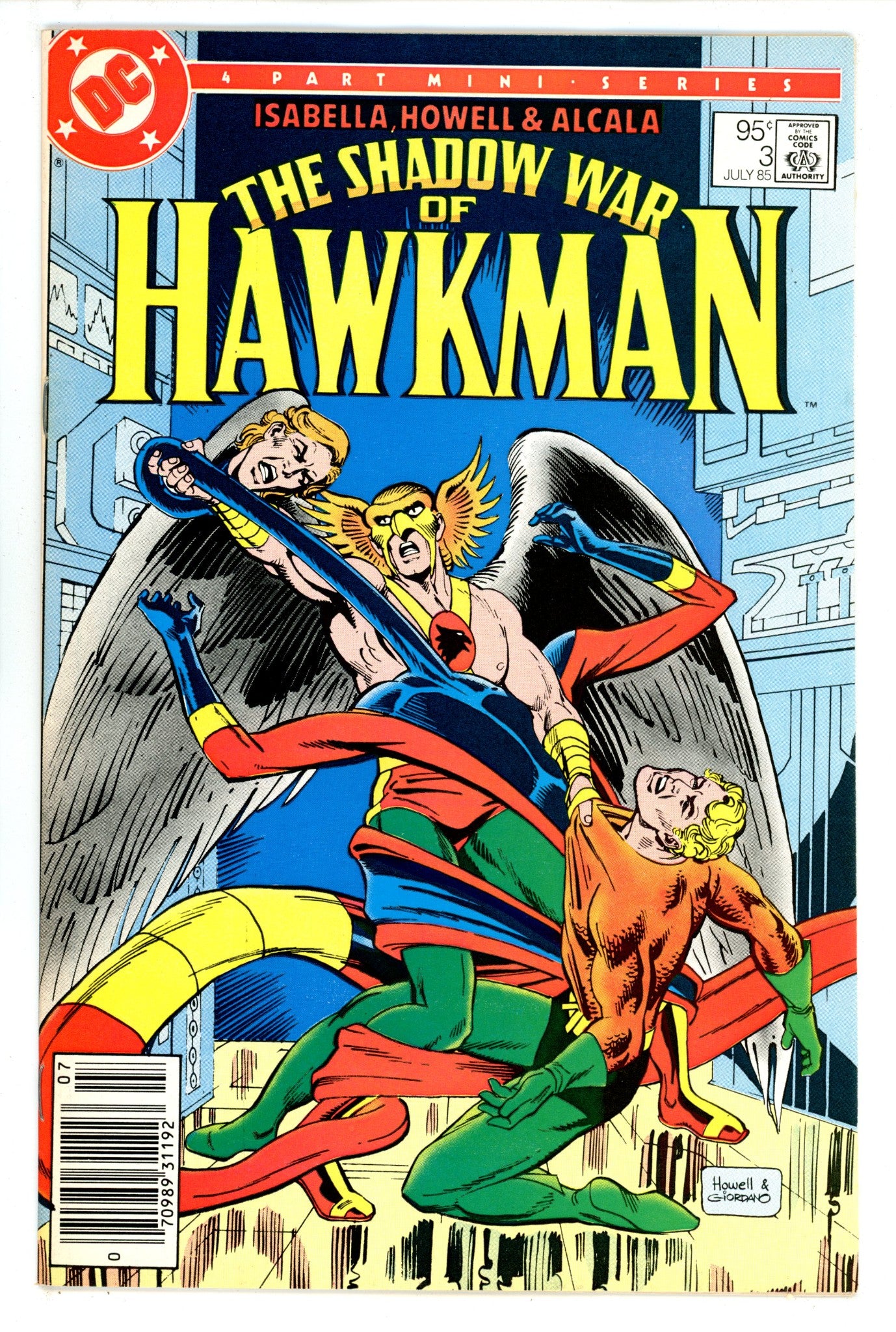 The Shadow War of Hawkman 3 VF- (7.5) (1985) Canadian Price Variant 