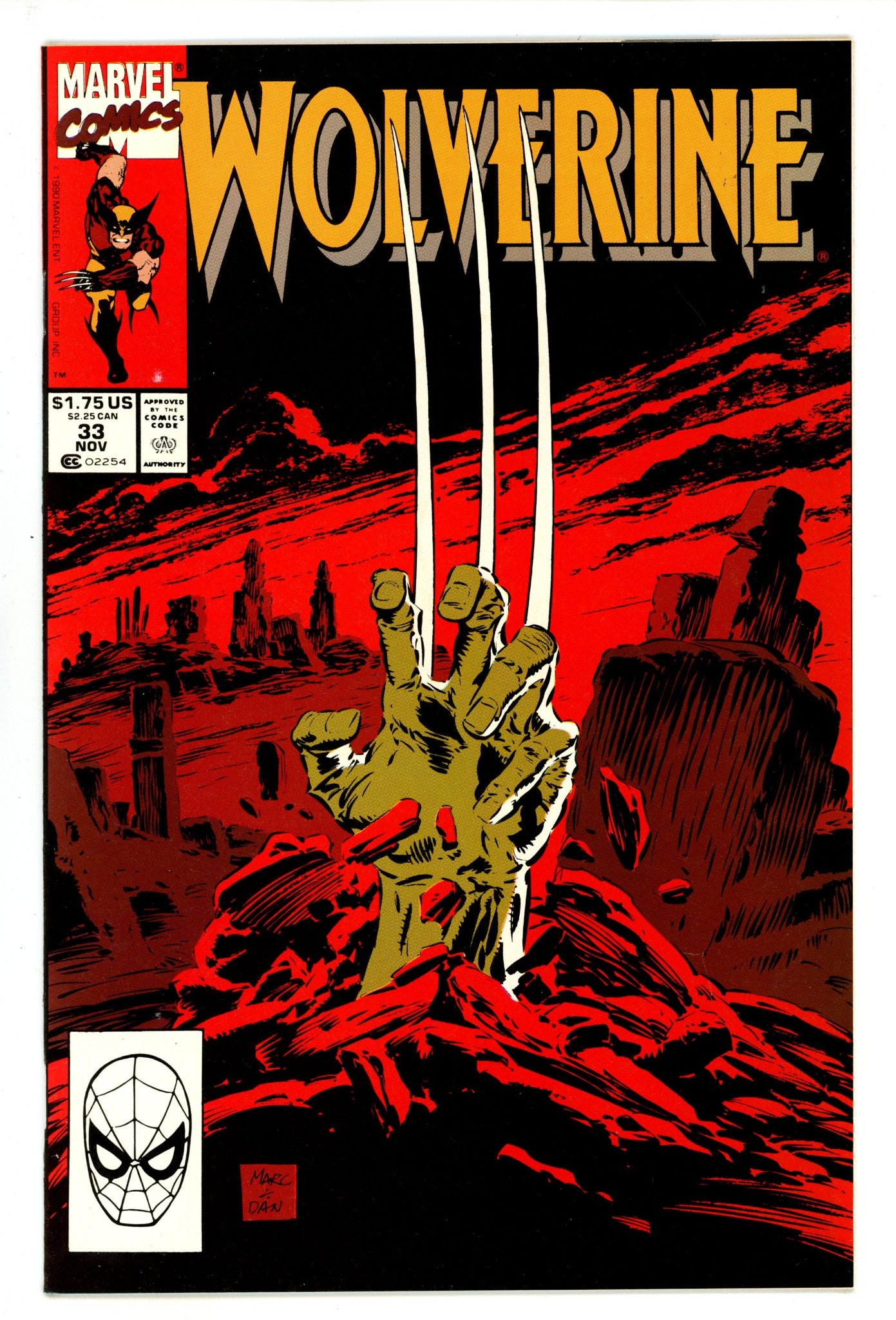 Wolverine Vol 2 33 NM (9.4) (1990) 