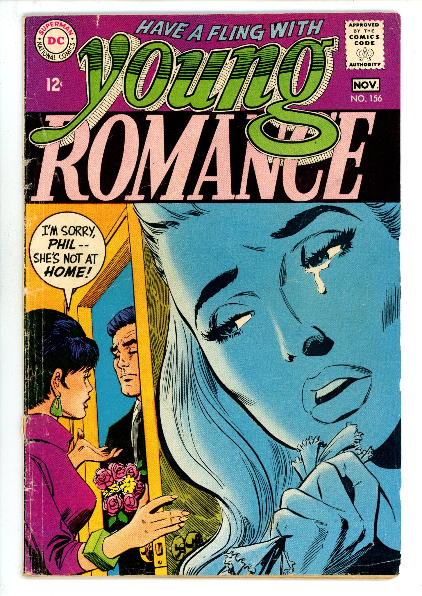 Young Romance 156 Cover Detached (1968) 