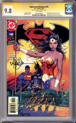 Superman / Batman 10 CGC 9.8 (NM/M) (2004) Signed x1 Cover Michael Turner thumbnail