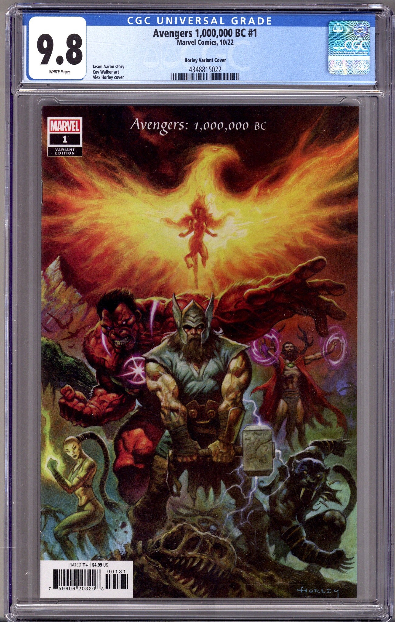Avengers 1,000,000 BC   1 CGC 9.8 (NM/M)   (2022) Horley     Variant  