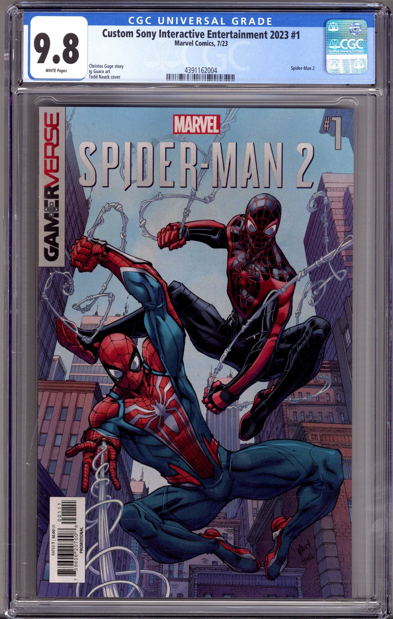 Custom Sony Interactive Entertainment 2023 Spider-Man 2 1 CGC 9.8 (NM/M) (2023) 