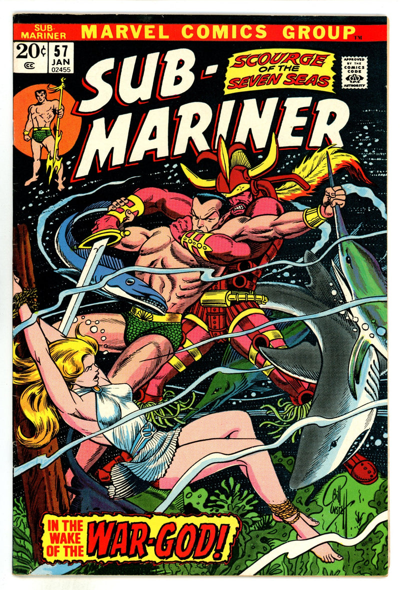 Sub-Mariner Vol 1 57  FN- (5.5)  (1973)  