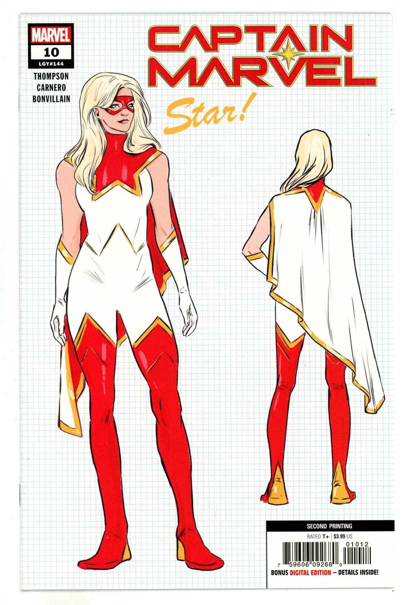 Captain Marvel Vol 11 10 (144) High Grade (2019) Design 2nd Print 