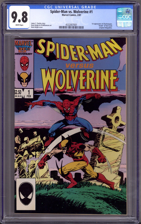 Spider-Man vs. Wolverine 1 CGC 9.8 (NM/M) (1987)