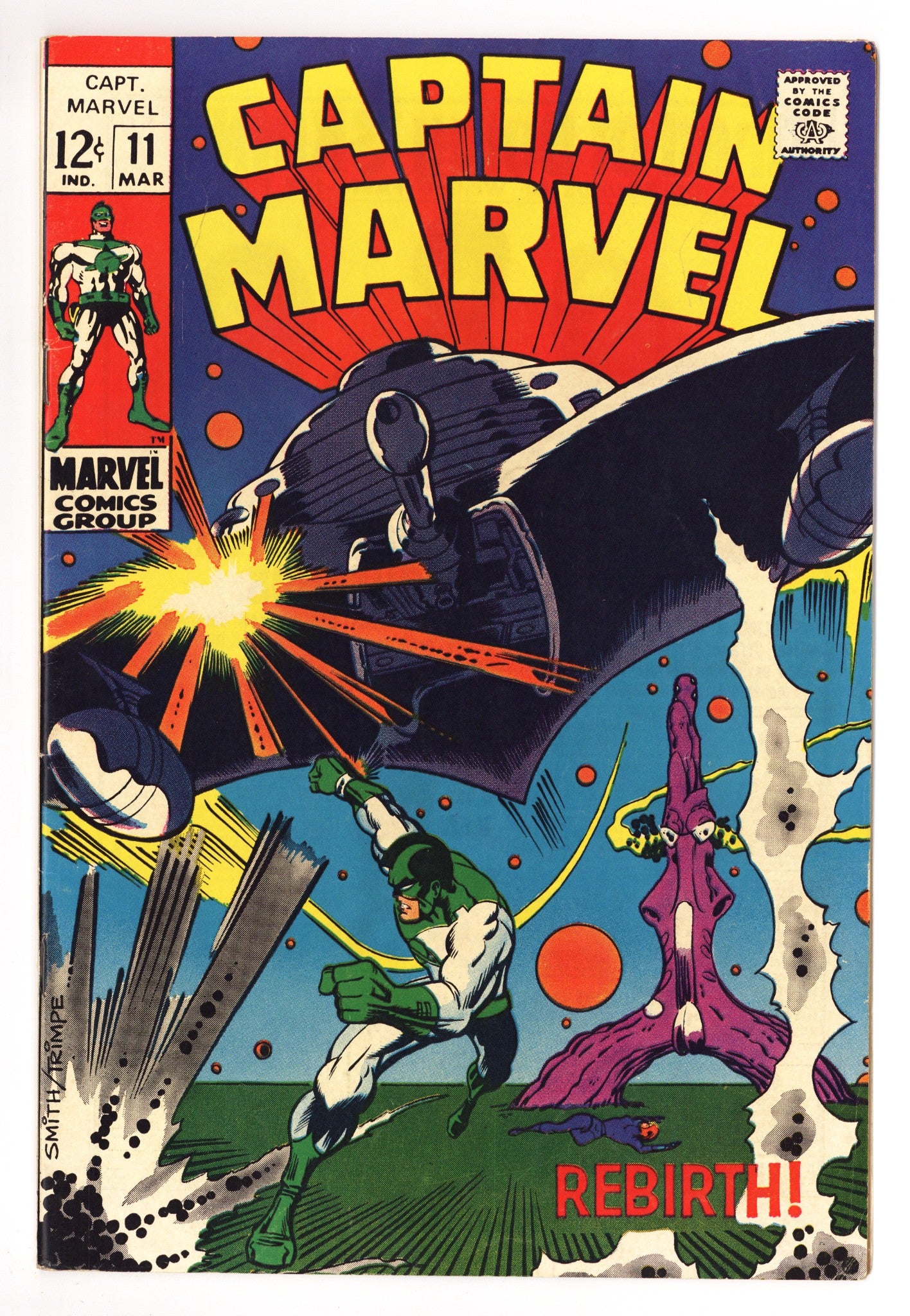 Captain Marvel Vol 1 11 FN+ (6.5) (1969) 