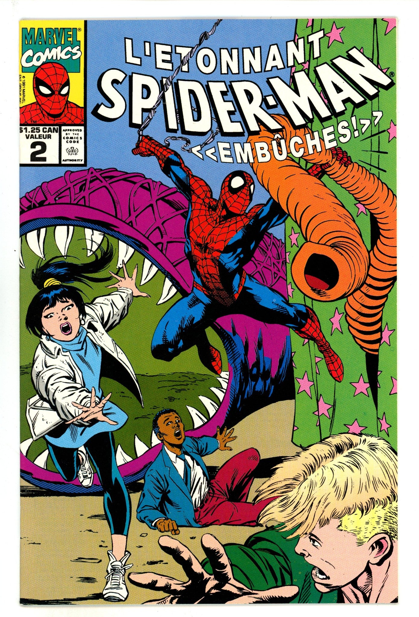 L'Etonnant Spider-Man: Embuches   2  Mid Grade The Amazing Spider-Man: Double Trouble French  (1990)        