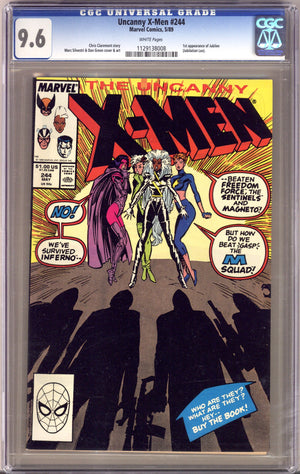 The Uncanny X-Men Vol 1 244 CGC 9.6 (NM+) (1989)
