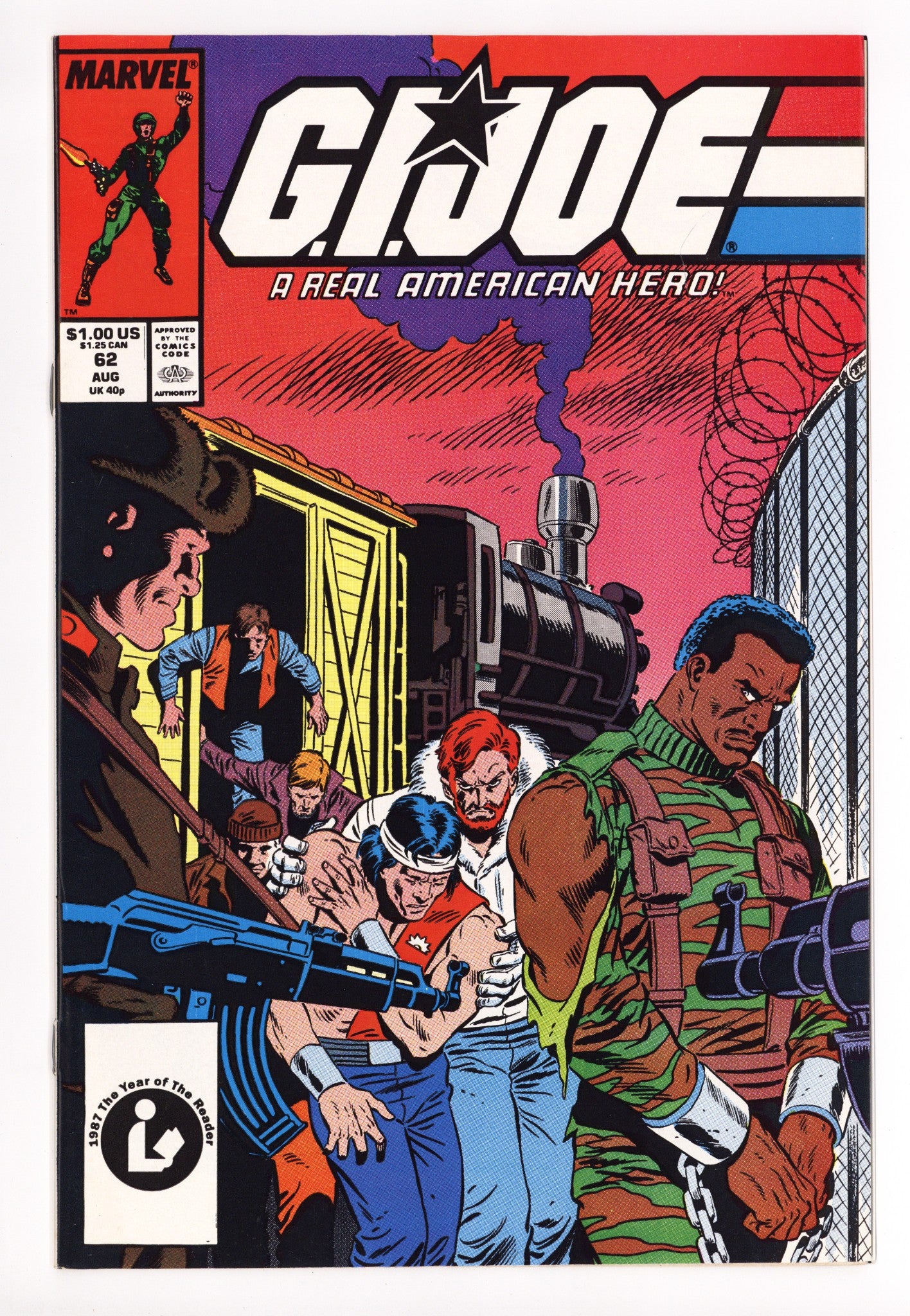 G.I. Joe, A Real American Hero 62 NM- (9.2) (1987) 