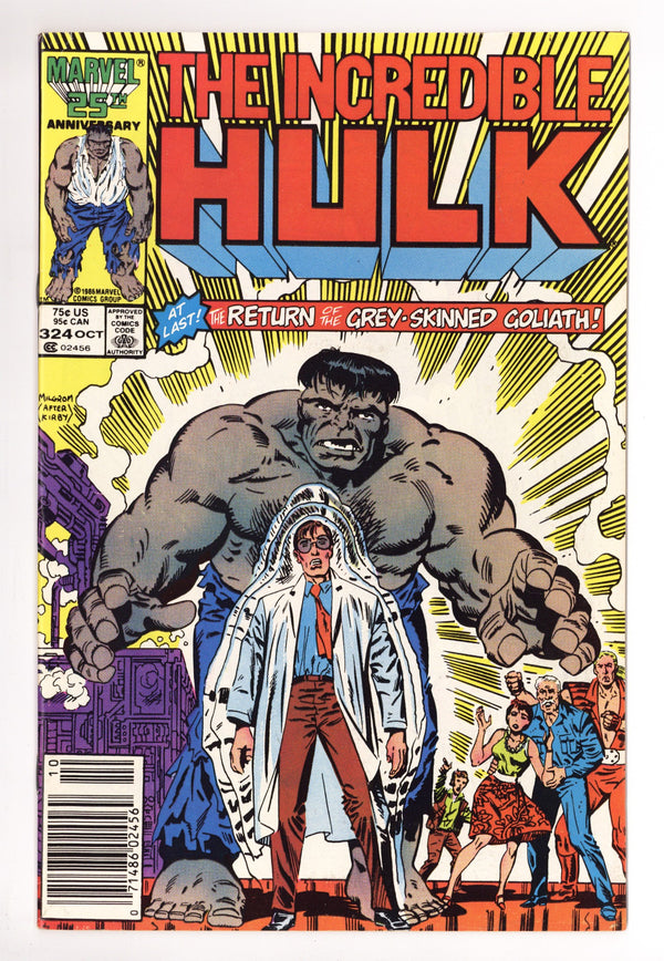 The Incredible Hulk Vol 1 324 VF- (7.5) (1986) Newsstand