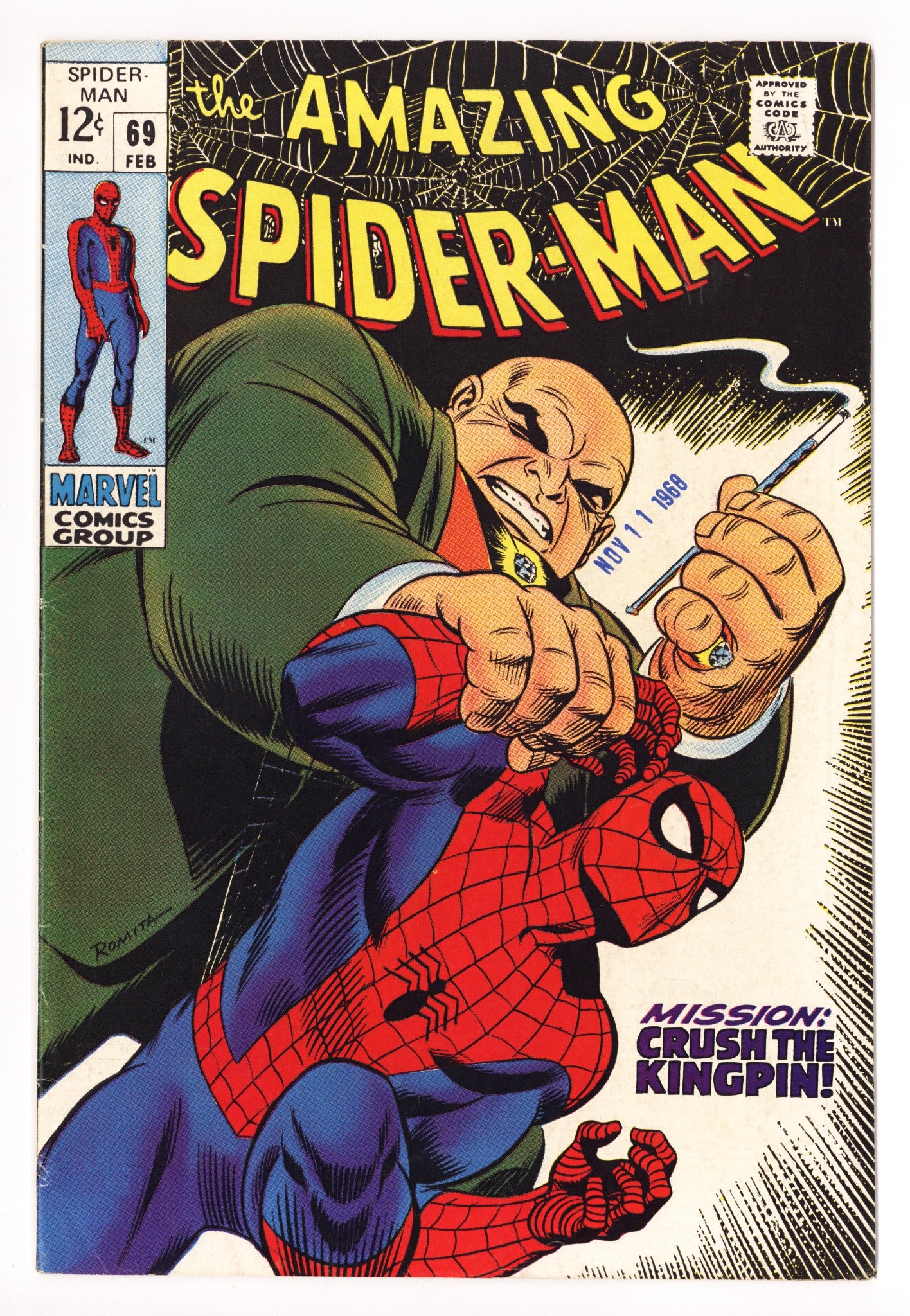 The Amazing Spider-Man Vol 1 69 VG- (3.5) (1969) 
