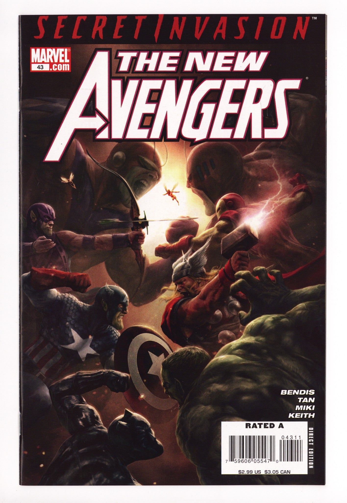 New Avengers Vol 1 43 High Grade (2008) 